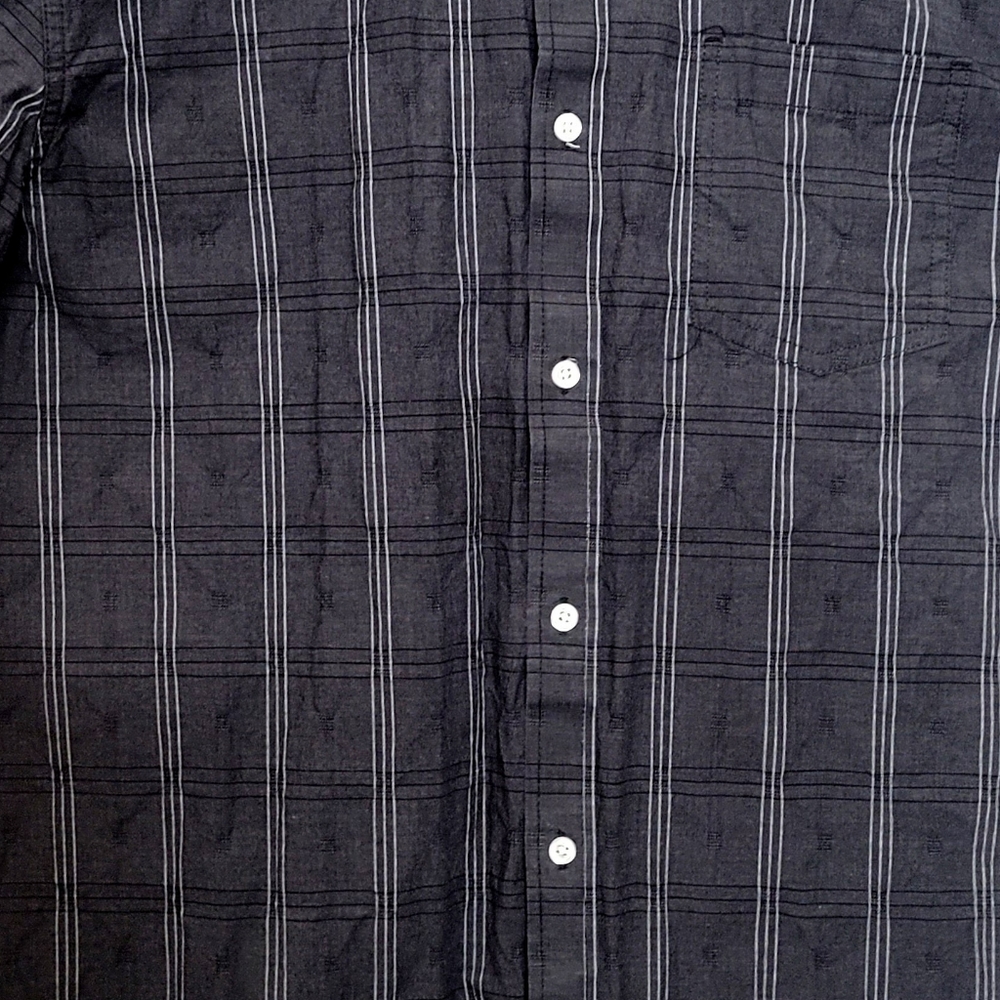Cody James Core Black Short Sleeve Button Down Shirt Men's Western Casual Size M - Picture 3 of 7